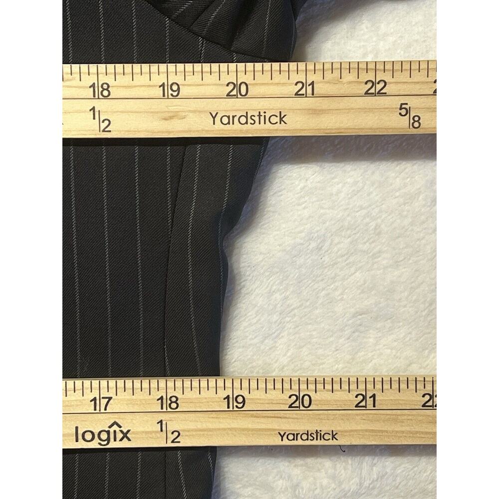 Peter Millar 40R 32W Dark Navy Blue Gray Pinstripe 2 Piece Suit Jacket Pants - Picture 10 of 16